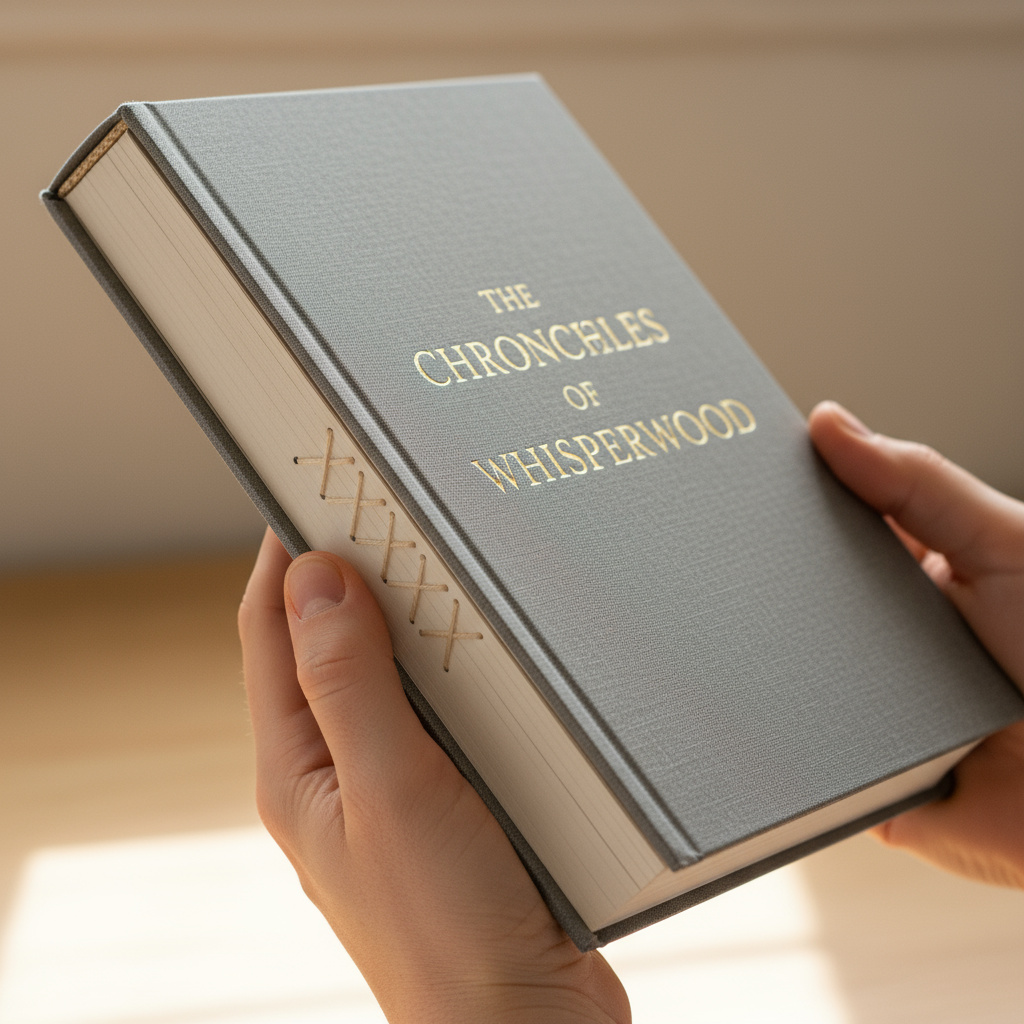Hardcover detail close-up